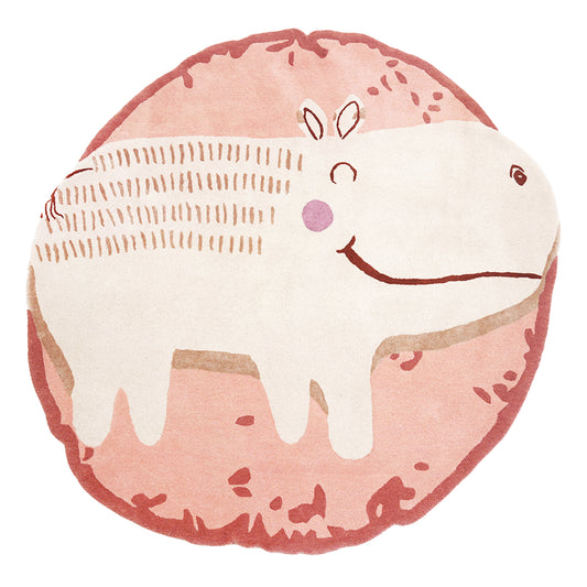 Pink Hippo Rug