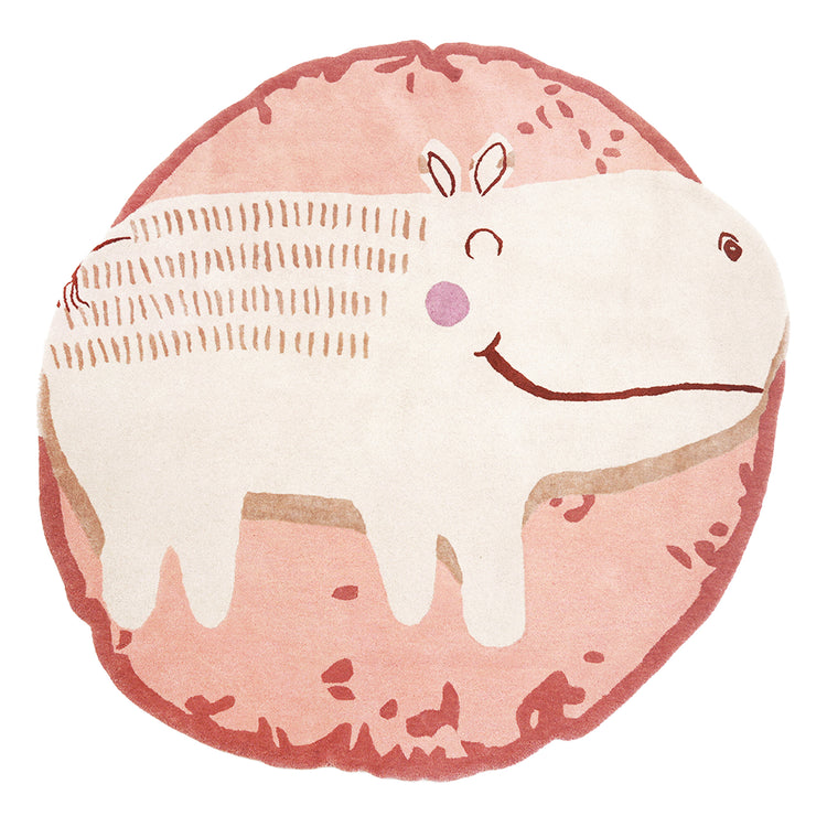 Pink Hippo Rug