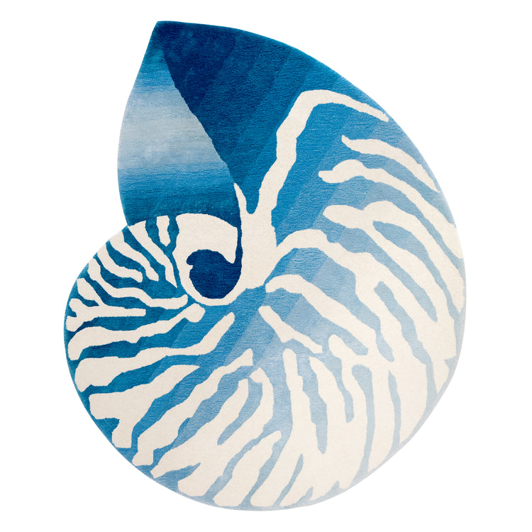 Nautilus Teal Rug
