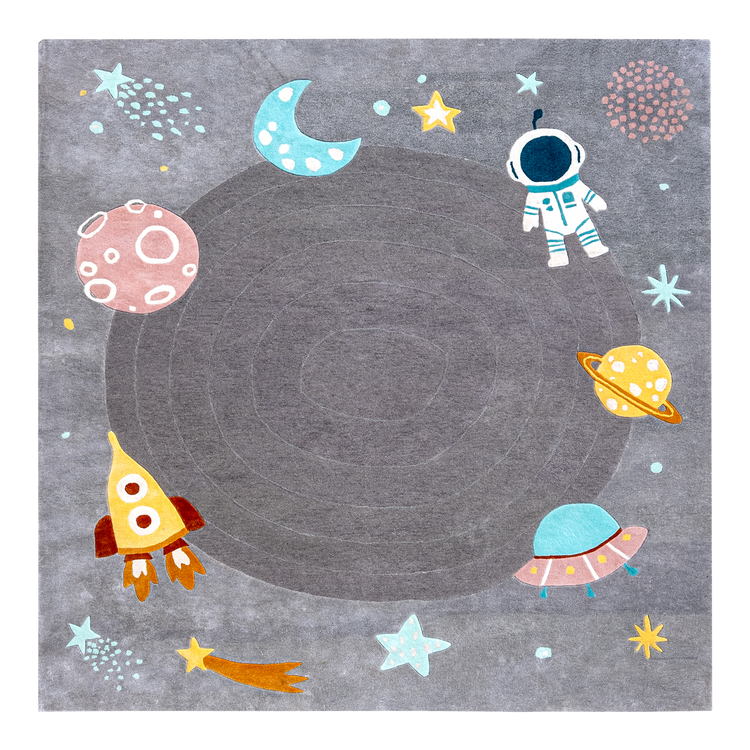 Grey Space Rug