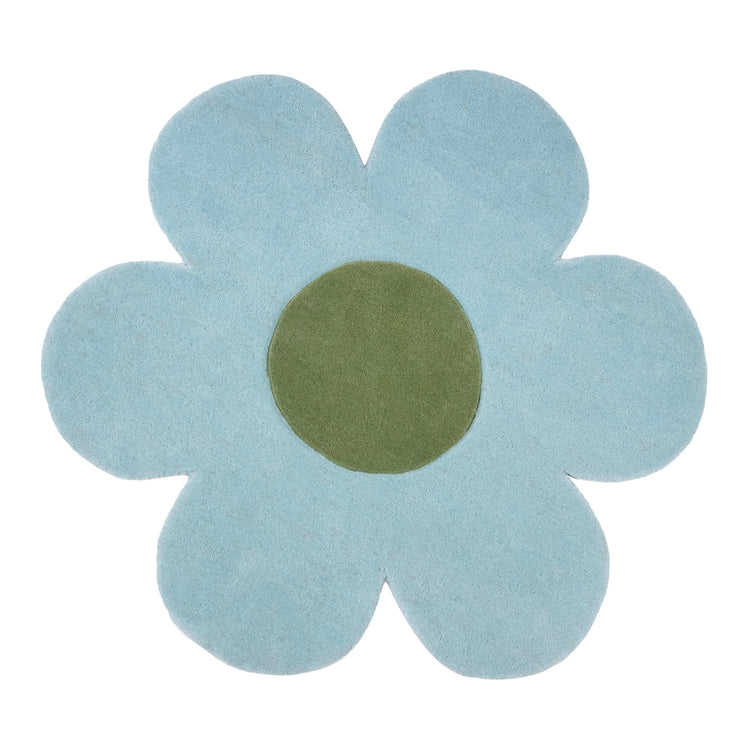Blue Blossom Rug Wool