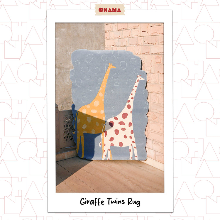 Giraffe Twins Blue