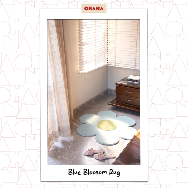 Blue Blossom Rug Wool