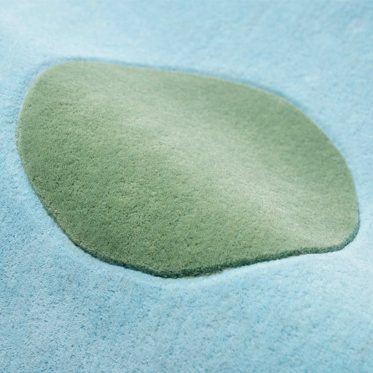 Blue Blossom Rug Wool