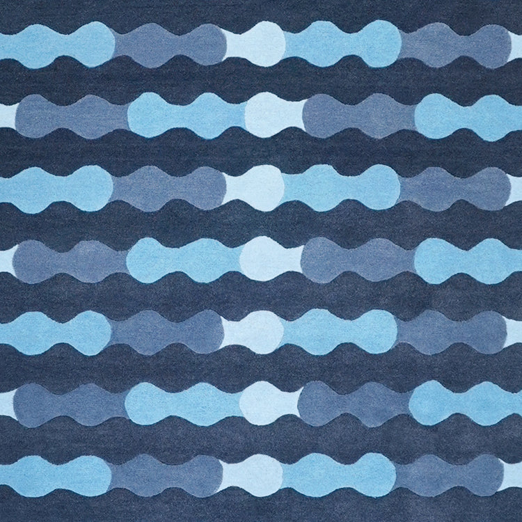 Merging Circles Blue