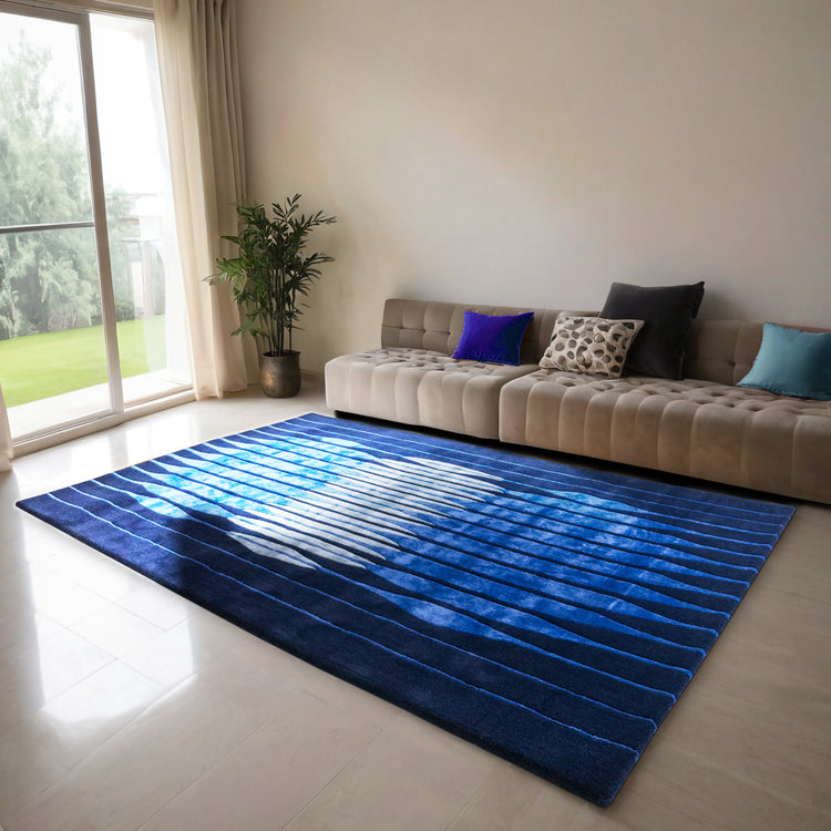 Vesica Blue Rug