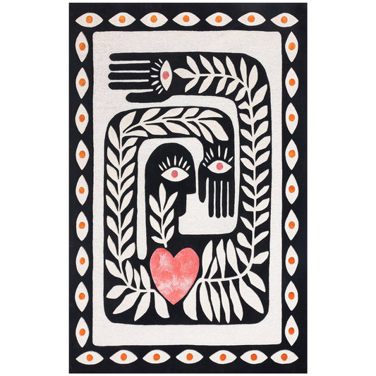Black Gaia Rug