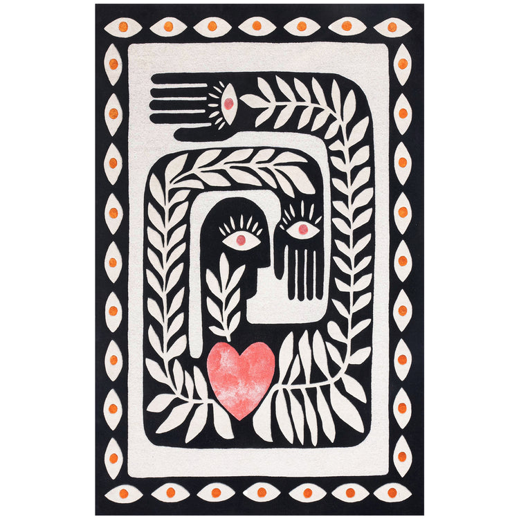 Black Gaia Rug
