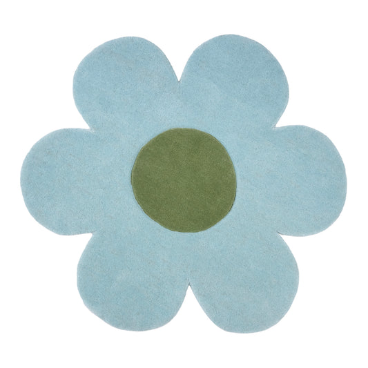 Blue Blossom Rug Wool