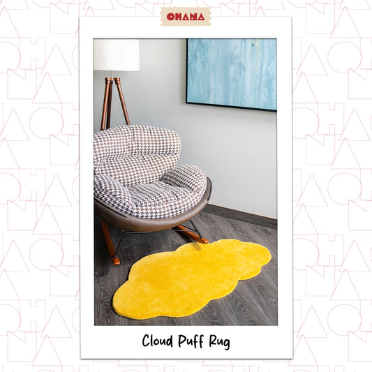 Yellow Cloud Puff Rug