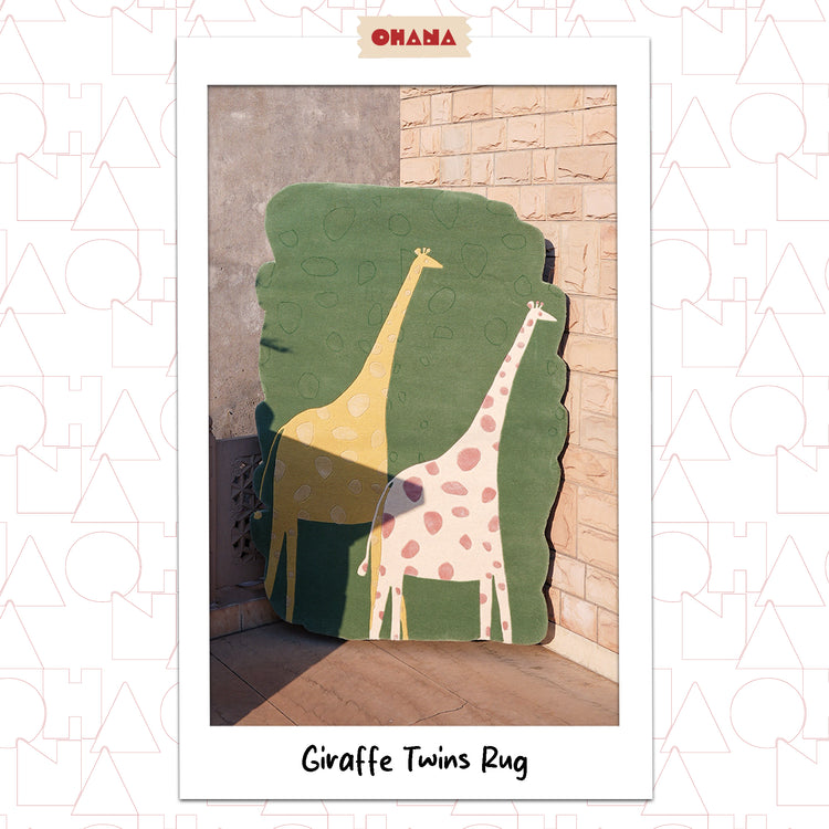 Giraffe Twins Green