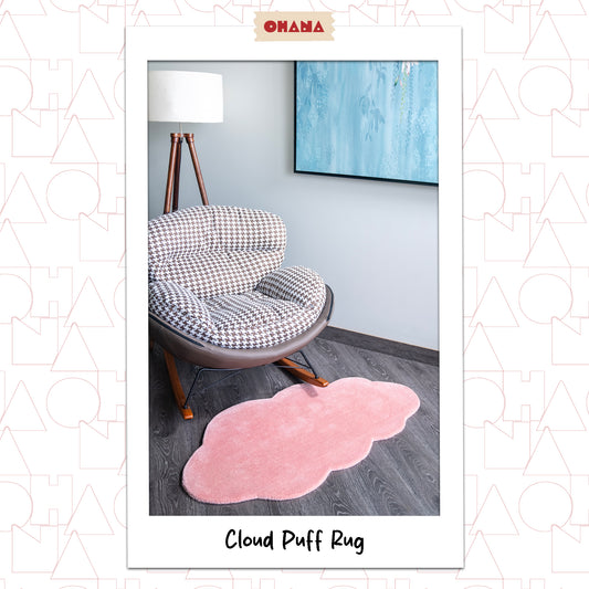 Pink Cloud Puff Rug