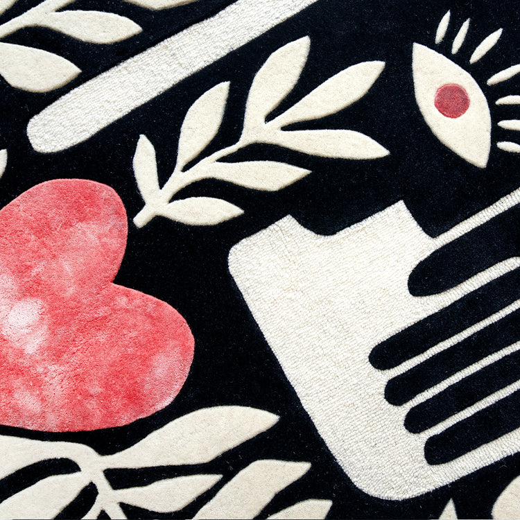 Black Gaia Rug