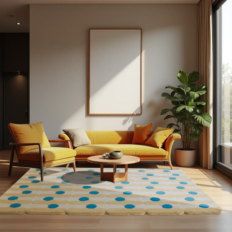 Wave Dots Yellow